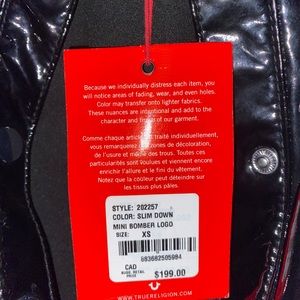 True Religion- Cropped Jacket XS